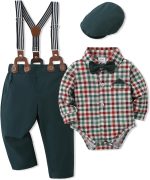 SANMIO Baby Boy Clothes 0-18M Baby Boys Suit 4pcs Baby Boy Dress Clothes Infant Tuxedo Sets